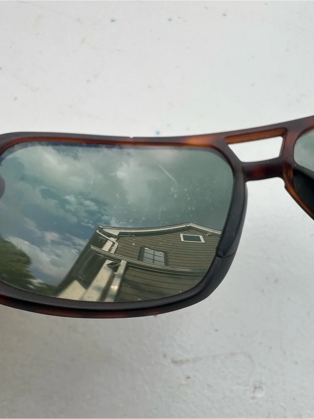 VonZipper Decco Sunglasses Tortoise Frame Green Lens Vintage Square Aviator Men